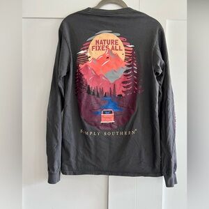 Simply Southern Black Long Sleeve Shirt